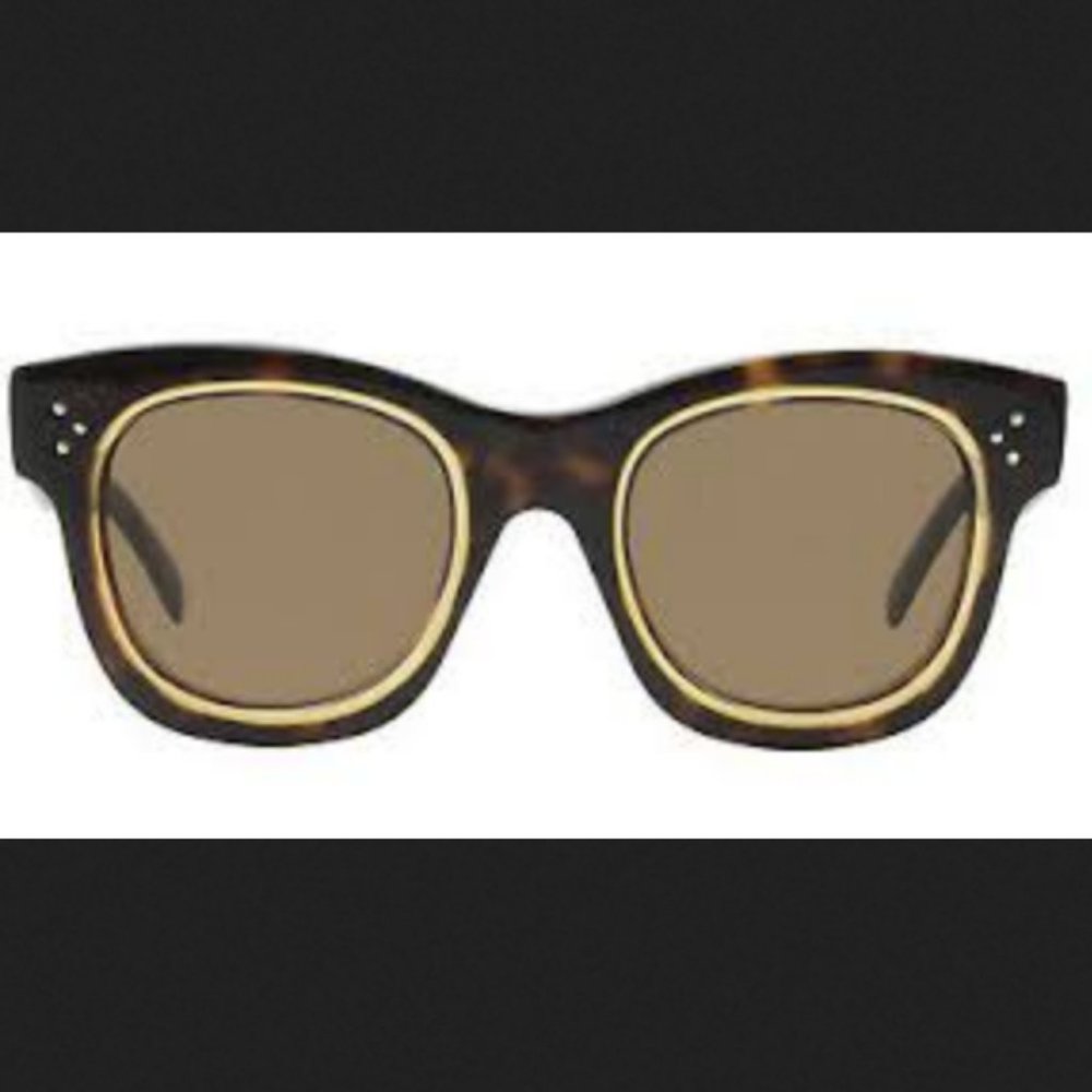Auc Celine Dark Havana Honey Sunglasses - Picture 5 of 9